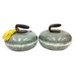 A PAIR OF EARLY 20TH CENTURY CURLING STONES