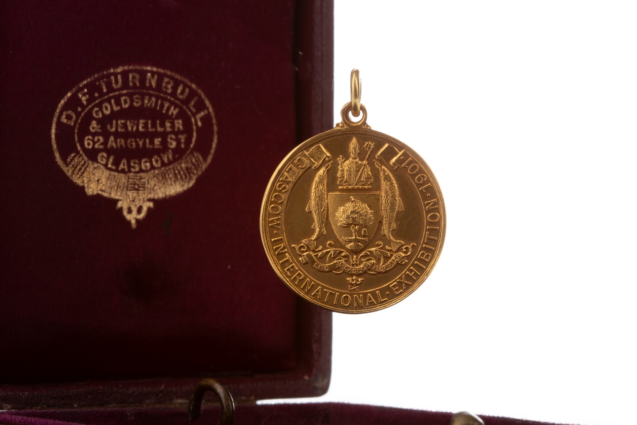 A GLASGOW INTERNATIONAL EXHIBITION CUP GOLD MEDAL 1901 - Image 2 of 4