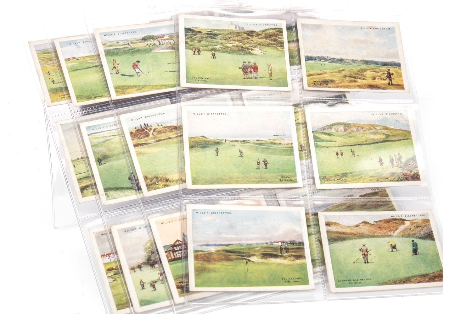 A SET OF WILL'S CIGARETTES 'GOLFING' CIGARETTE CARDS