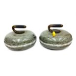 A PAIR OF EARLY 20TH CENTURY CURLING STONES