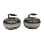 A PAIR OF EARLY 20TH CENTURY CURLING STONES