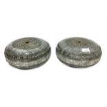 A PAIR OF EARLY 20TH CENTURY CURLING STONES