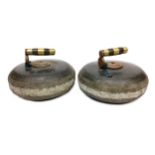 A PAIR OF EARLY 20TH CENTURY CURLING STONES