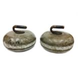 A PAIR OF EARLY 20TH CENTURY CURLING STONES