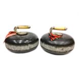 A PAIR OF EARLY 20TH CENTURY CURLING STONES