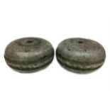 A PAIR OF EARLY 20TH CENTURY CURLING STONES