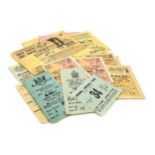 A LOT OF MID 20TH CENTURY FOOTBALL TICKETS