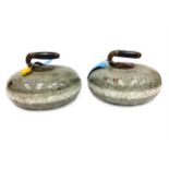 A PAIR OF EARLY 20TH CENTURY CURLING STONES