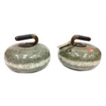 A PAIR OF EARLY 20TH CENTURY CURLING STONES