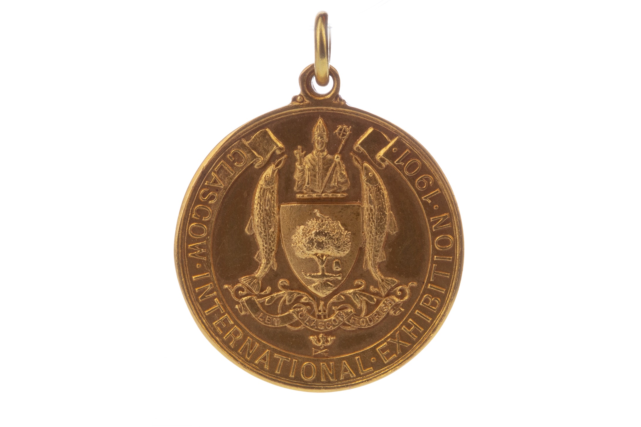 A GLASGOW INTERNATIONAL EXHIBITION CUP GOLD MEDAL 1901 - Image 3 of 4