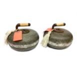 A PAIR OF EARLY 20TH CENTURY CURLING STONES