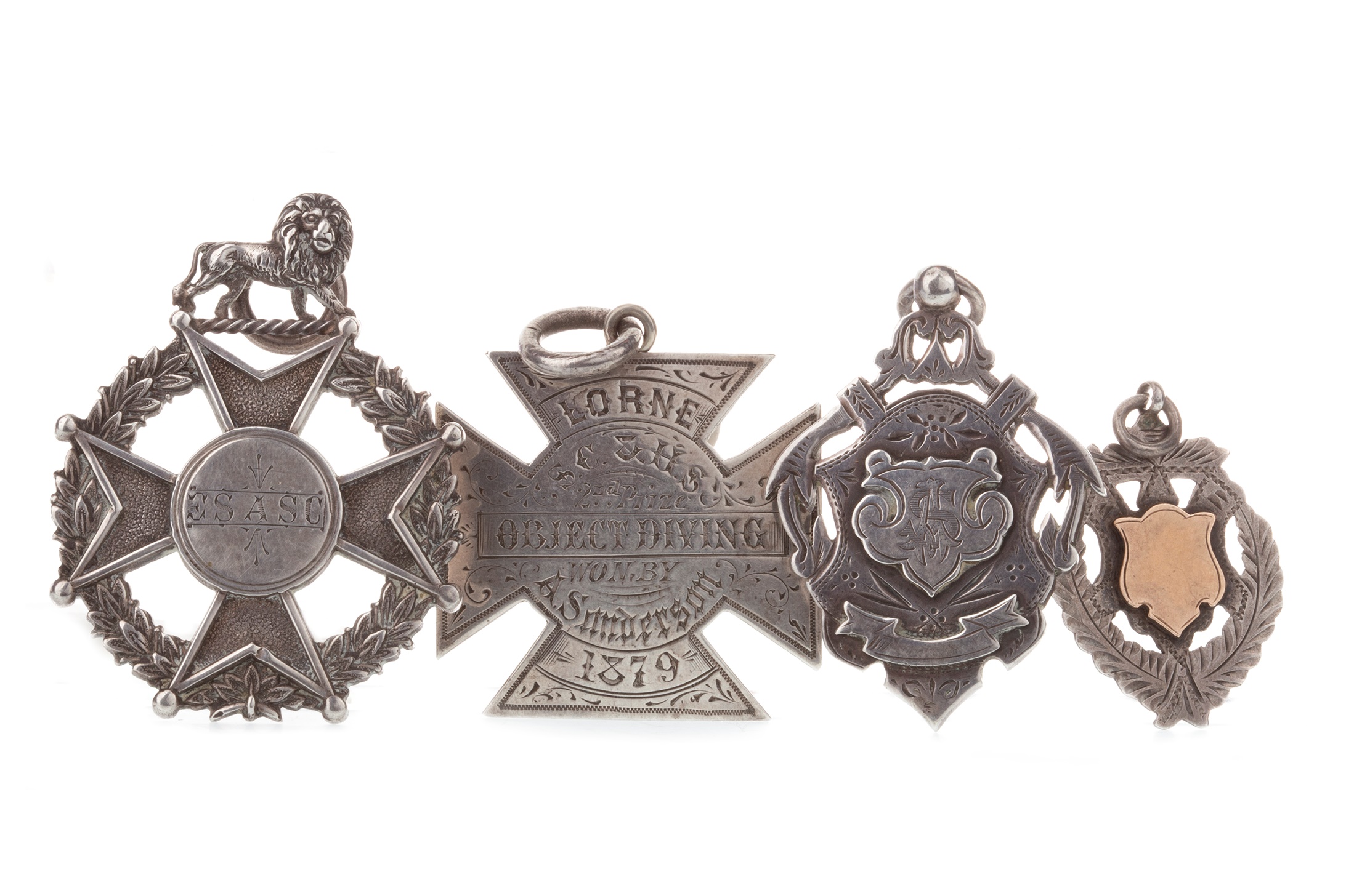 A LOT OF FOUR VICTORIAN SPORTING MEDALS