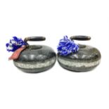 A PAIR OF EARLY 20TH CENTURY CURLING STONES