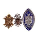 A VICTORIAN GOLD QUEENS PARK DUX MEDAL AND TWO OTHERS