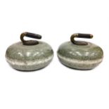 A PAIR OF EARLY 20TH CENTURY CURLING STONES