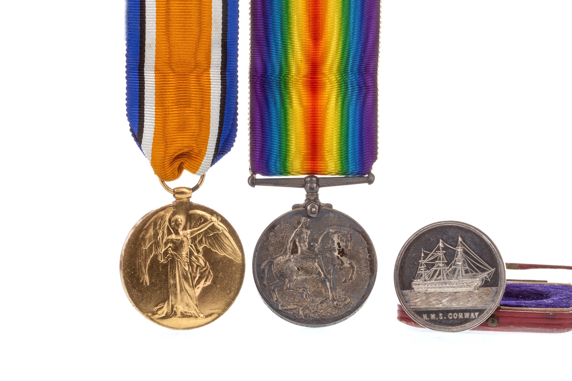 A BOXING MEDAL AND TWO MILITARY CAMPAIGN MEDALS