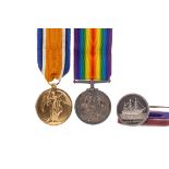 A BOXING MEDAL AND TWO MILITARY CAMPAIGN MEDALS
