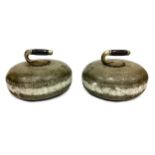 A PAIR OF EARLY 20TH CENTURY CURLING STONES