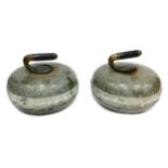 A PAIR OF EARLY 20TH CENTURY CURLING STONES