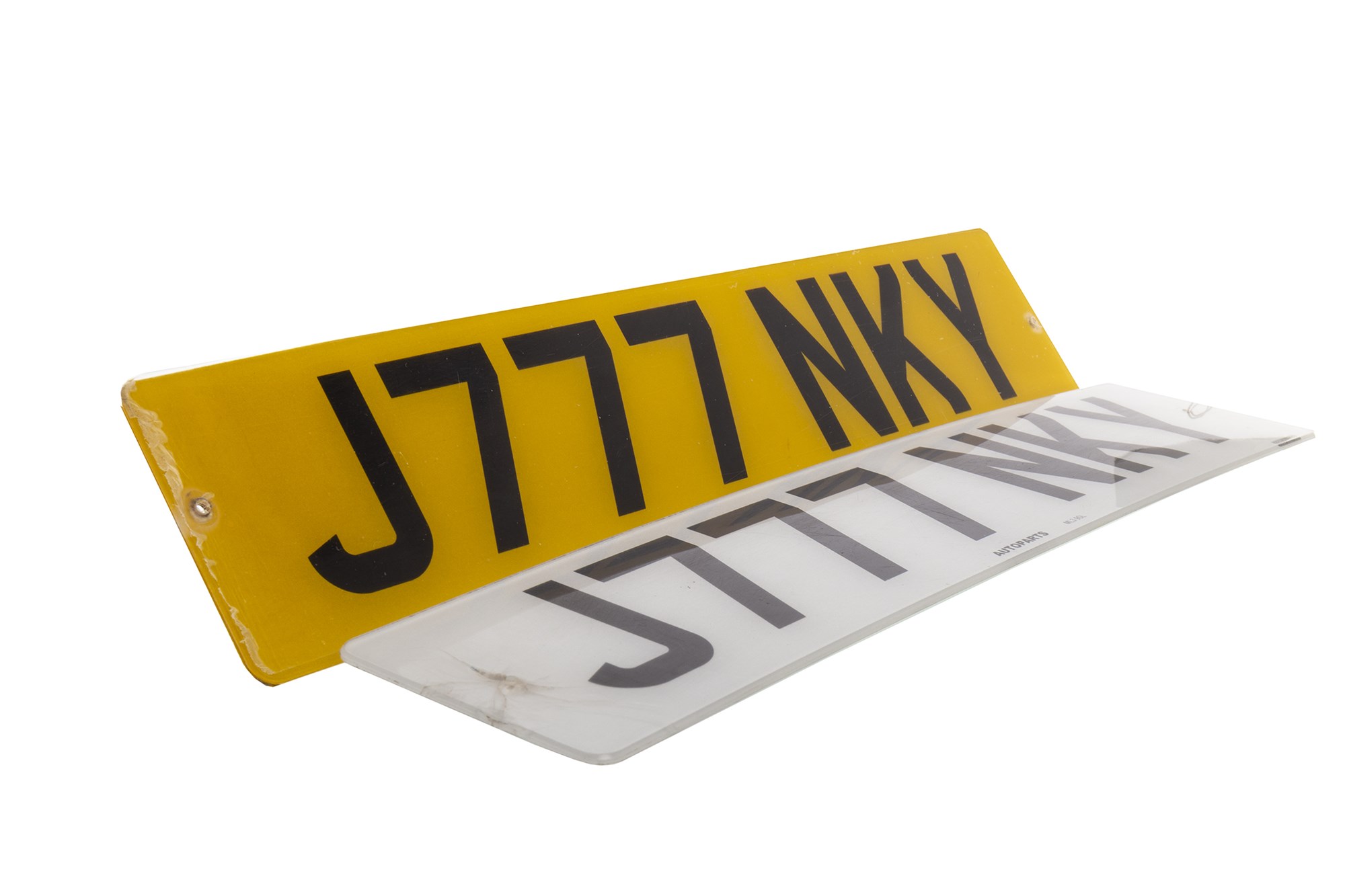 CELTIC F.C. INTEREST - JINKY JOHNSTONE'S REGISTRATION PLATE 'J777 NKY'