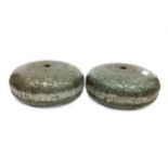 A PAIR OF EARLY 20TH CENTURY CURLING STONES