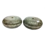 A PAIR OF EARLY 20TH CENTURY CURLING STONES