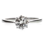 A DIAMOND SOLITAIRE RING