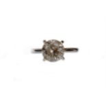 A DIAMOND SOLITAIRE RING