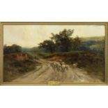 DROVE ROAD, NEAR CALLANDER, AN OIL BY JOHN SMART