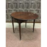 AN EARLY 19TH CENTURY MAHOGANY PEMBROKE TABLE