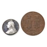 QUEEN VICTORIA INTEREST - VICTORIA FLORENCE 1893 MEDAL AND ANOTHER