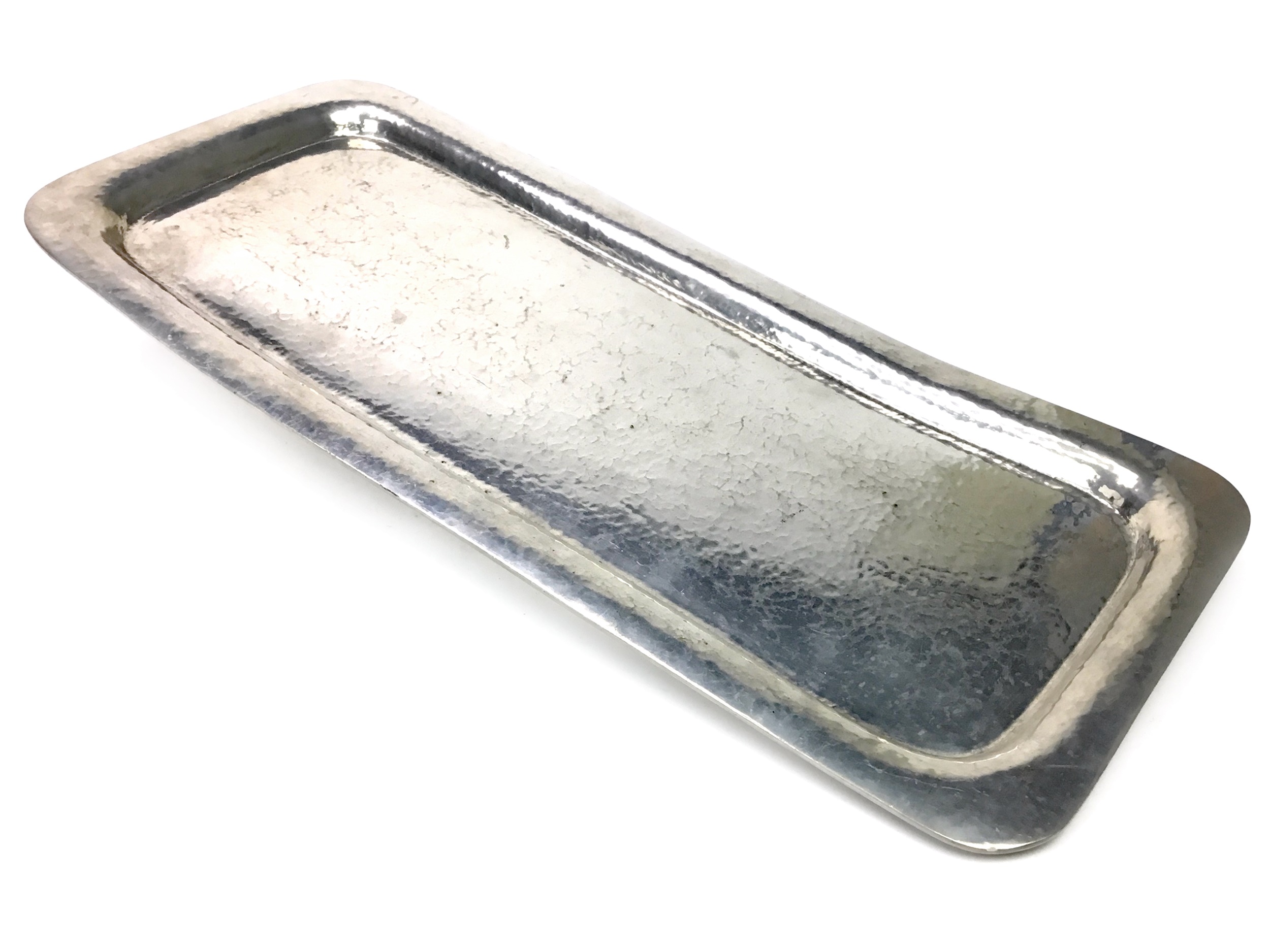 A LIBERTY & CO HAMMERED PEWTER TRAY