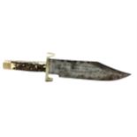 A LATE 19TH CENTURY BOWIE KNIFE