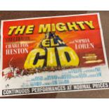 A QUAD FILM POSTER FOR EL CID