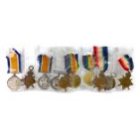 A GROUP OF BRITISH WWI MEDALS