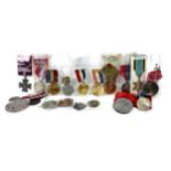 A LOT OF TWO IMPERIAL SERVICE MEDALS AND OTHERS