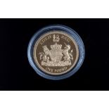 A WESTMINSTER GOLD PROOF COIN