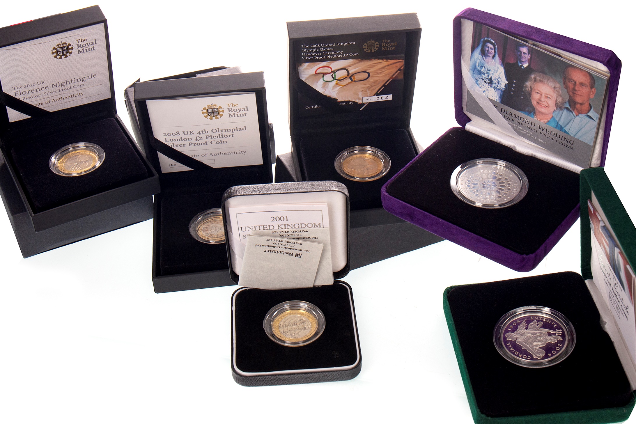 SIX SILVER COINS - Image 2 of 2