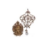 LATE 19TH CENTURY BROOCH PENDANT AND MEDAL