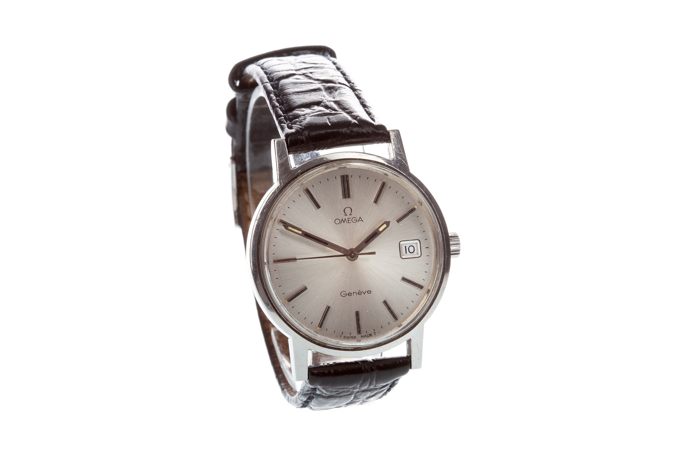 A GENTLEMAN'S OMEGA GENEVE WRIST WATCH