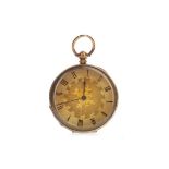 A LADY'S GOLD FOB WATCH