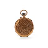 A LADY'S 19TH CENTURY GOLD FOB WATCH