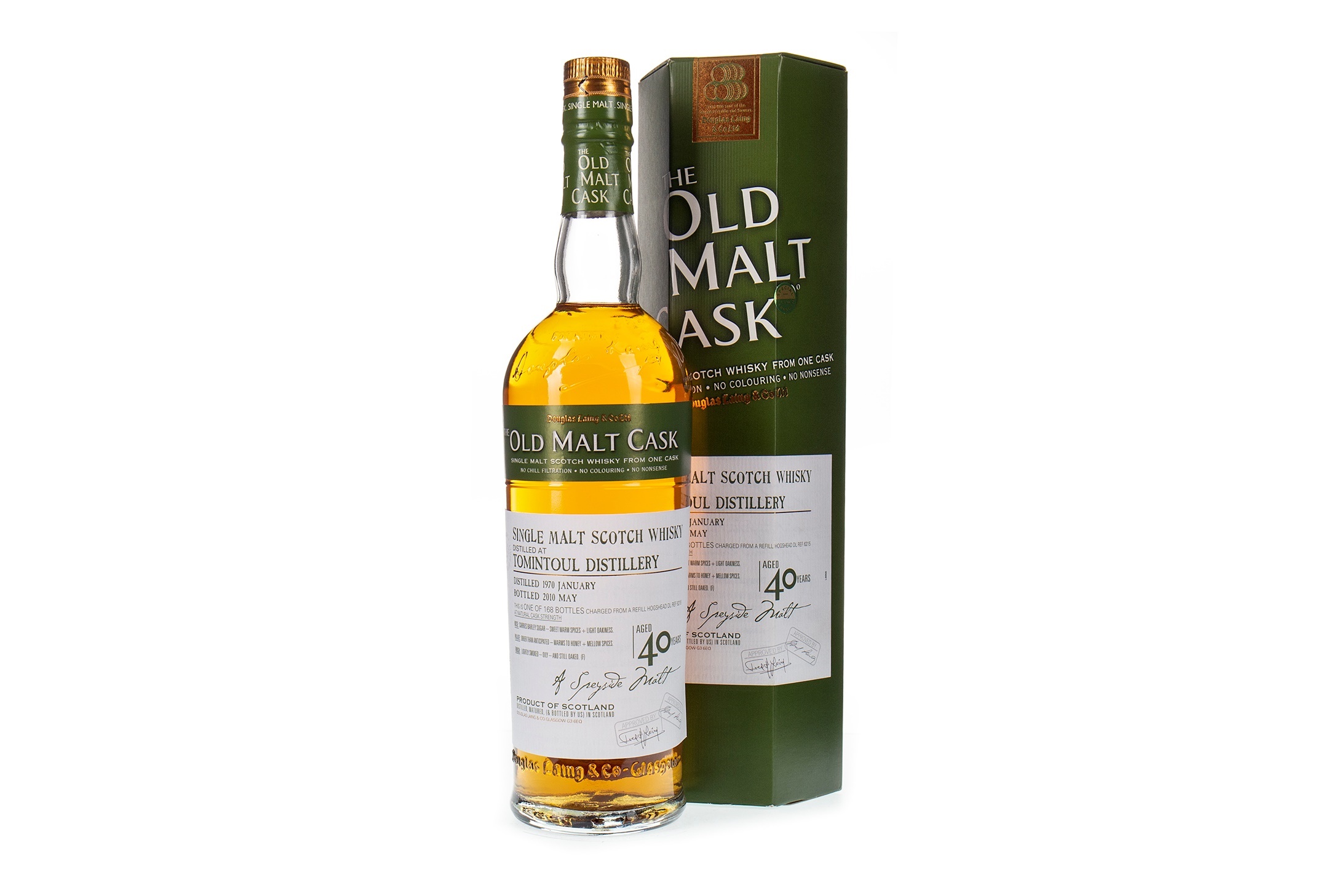 TOMINTOUL 1970 OLD MALT CASK AGED 40 YEARS