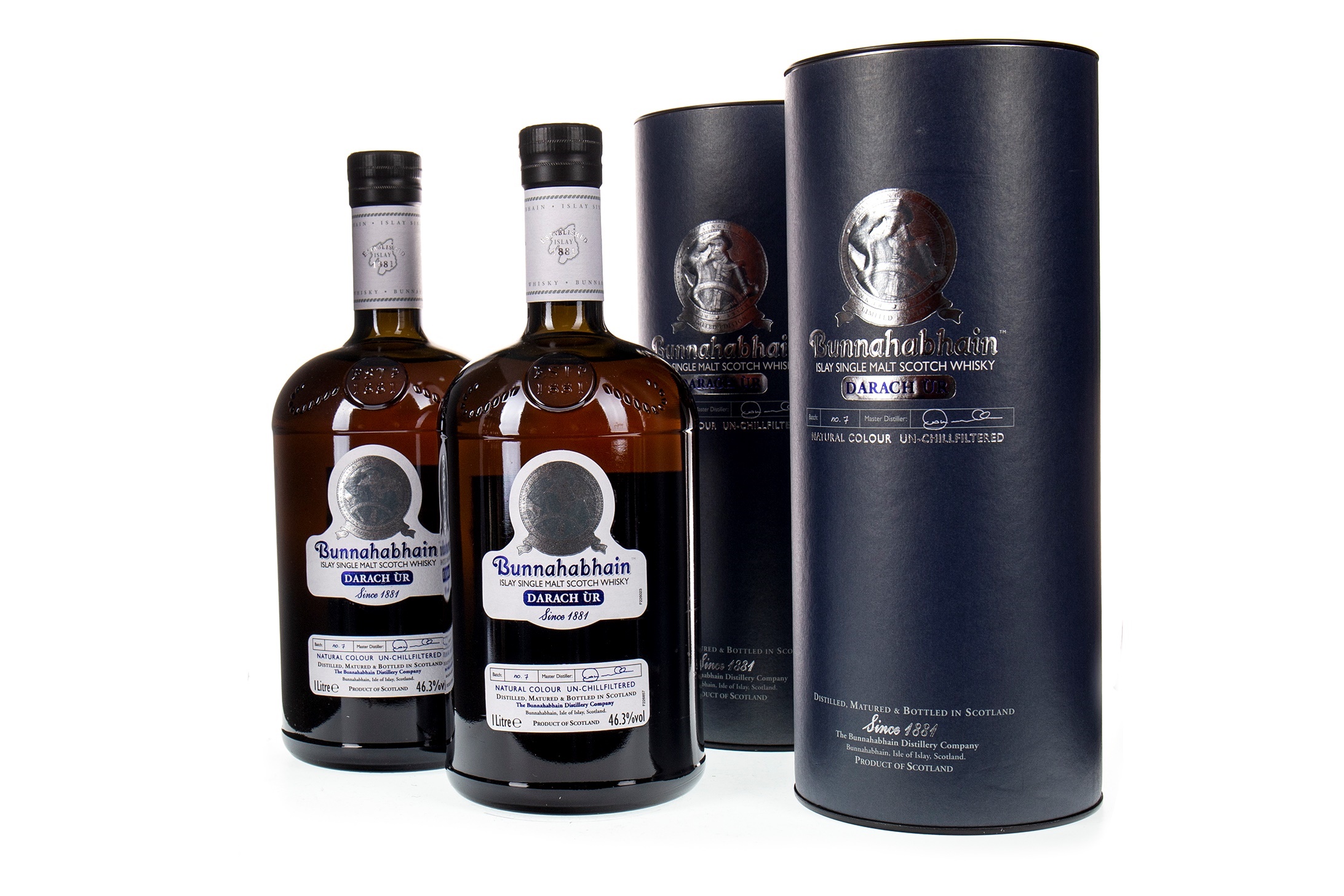 TWO LITRE BOTTLES OF BUNNAHABHAIN DARACH UR BATCH 7