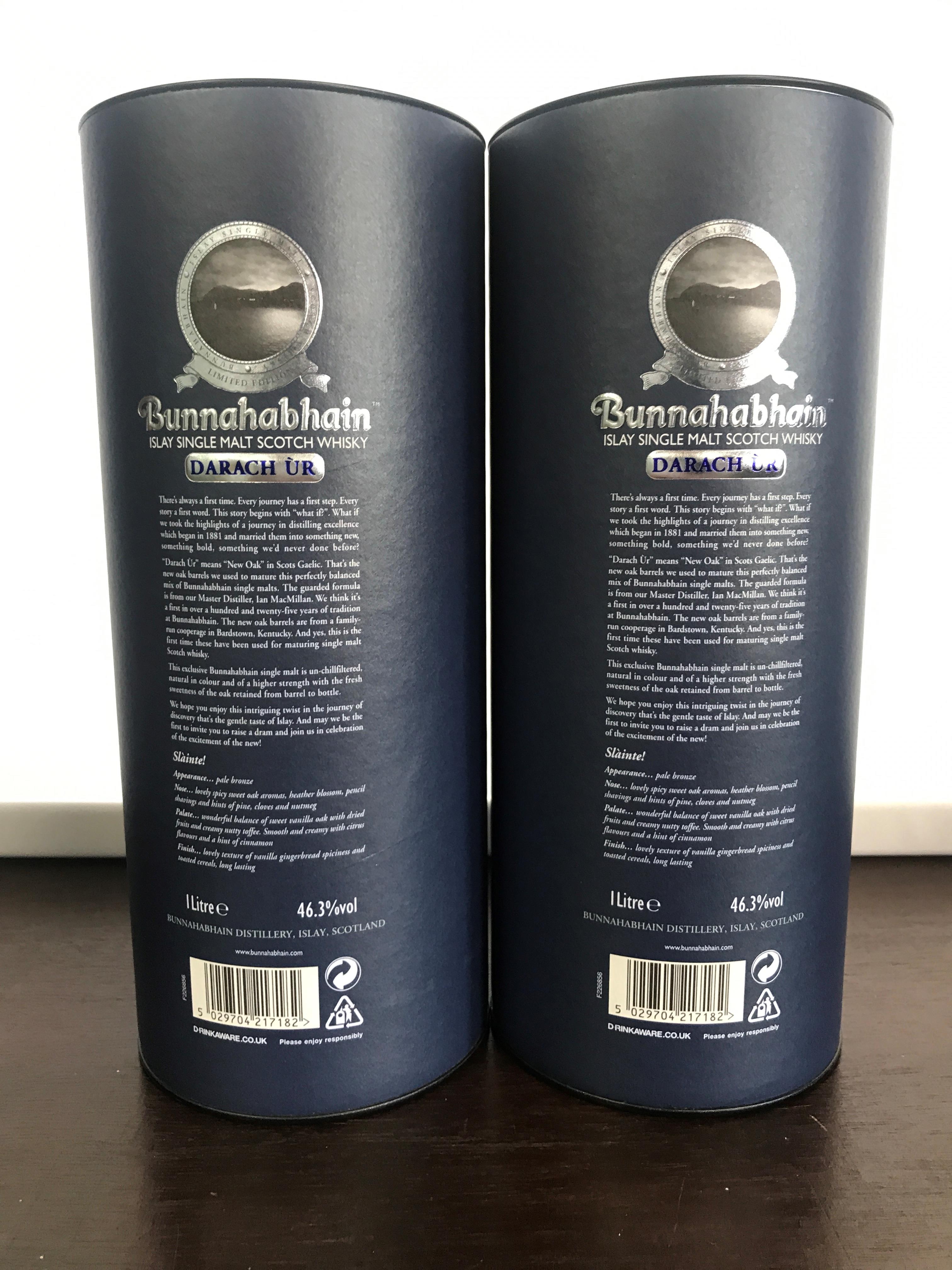 TWO LITRE BOTTLES OF BUNNAHABHAIN DARACH UR BATCH 7 - Image 4 of 4