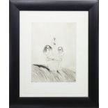 FISH TOTEM, AN ARTIST PROOF ETCHING BY JOHN BELLANY