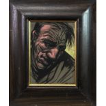 STUDY OF A MAN, A PASTEL BY PETER HOWSON