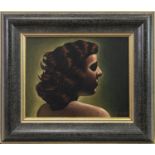 YOUNG GIRL II, AN OIL BY GRAHAM MCKEAN
