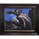 MEAN CITY, A PASTEL BY PETER HOWSON