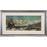 CATTERLINE SEASCAPE, AN OIL BY JOAN EARDLEY